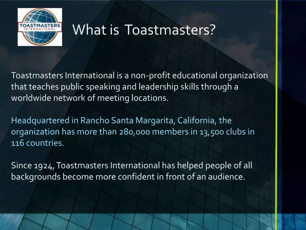 Toastmasters International: Master Public Speaking and Leadership Worldwide